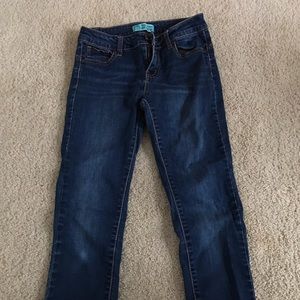 Blue skinny jeans